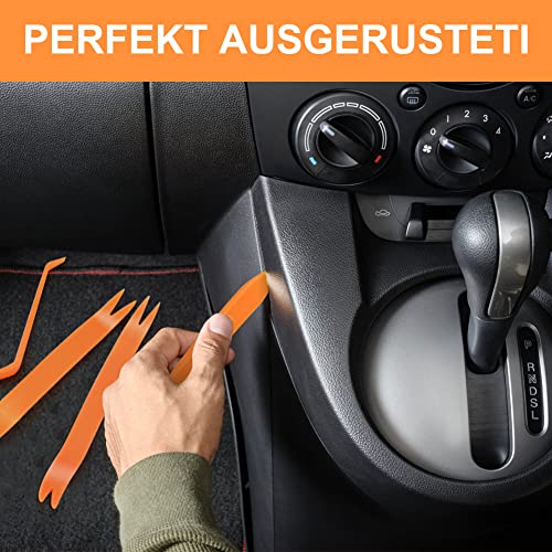 flintronic Auto Zierleistenkeile, Hebelwerkzeug Auto Set, Demontage Werkzeug Innenraum Verkleidung Set, Türverkleidung Werkzeug für Fahrzeug Innen Verkleidung Reparatur Zierleisten Keil Clip Löser