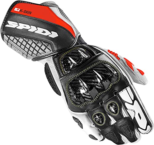 SPIDI Carbo Kangaroo Motorradhandschuhe, schwarz/rot, 2XL