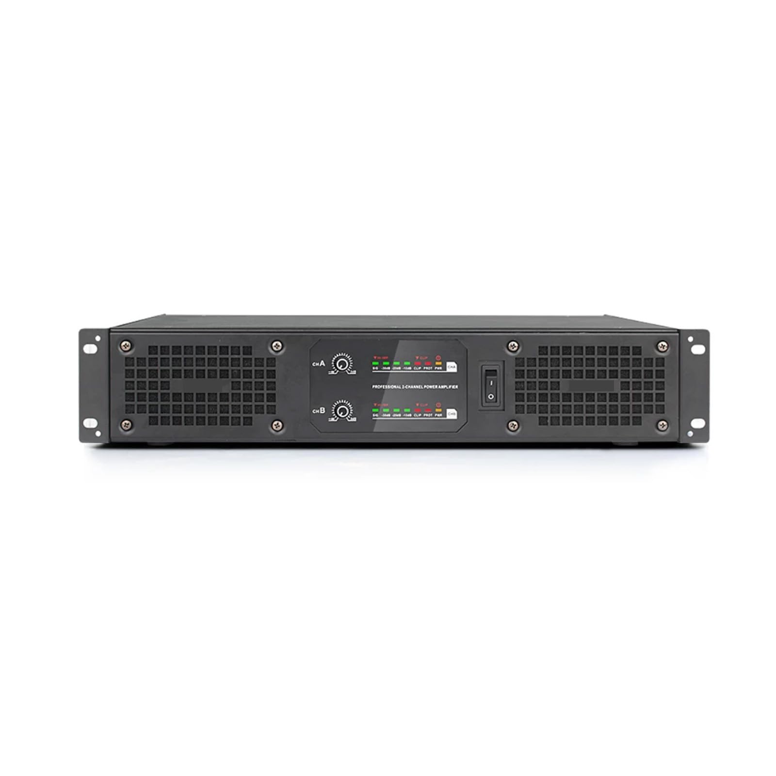 Fcttcd Professional Stereo Power Amplifier With Xlr Inputs, 4-channel 600w For Dj, Live Sound, Conference Systems