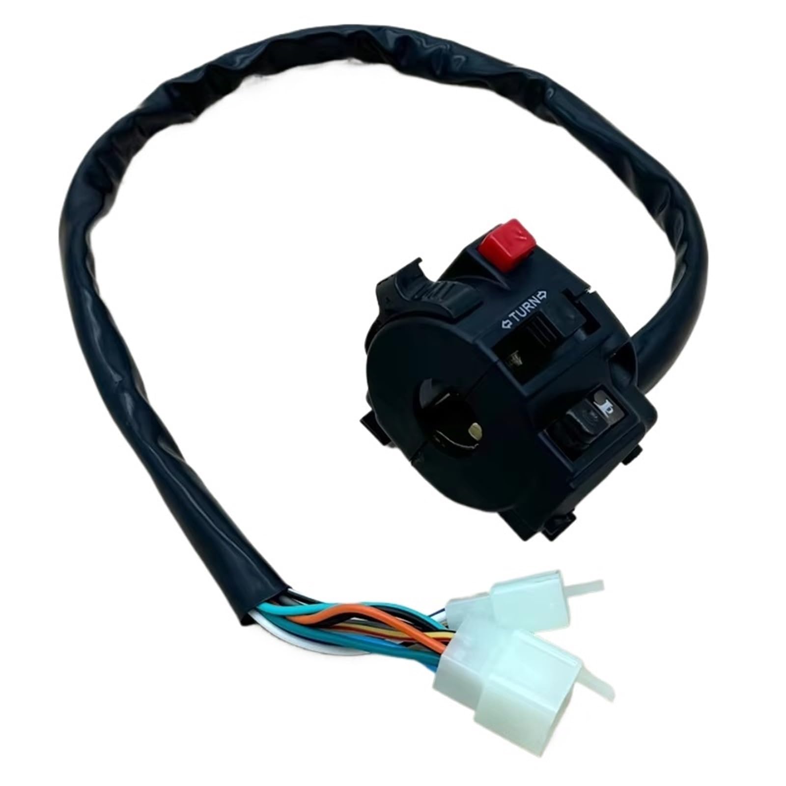 Bouton moto pour interrupteur d'allumage et commande de phare clignotant 12V - 8
