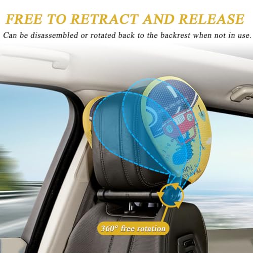 Almohada Para Reposacabezas De Auto Para Niños Y Adultos miniatura 3