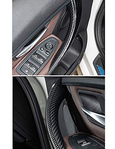 Image of Jaronx 2PCS Door Handle Covers Compatible with BMW 3 /4 Series Driver Side & Passenger Side Door Pull Handle Covers (Compatible with BMW 320i,328i,330i,335i F30 /F31 and 428i,435i F32 /F36)(Carbon Fiber) | Driver Side & Passenger Side Door Pull Handle Covers (for 320i,328i,330i,335i F30 /F31 428i and 435i F32 /F36)(Carbon Fiber)