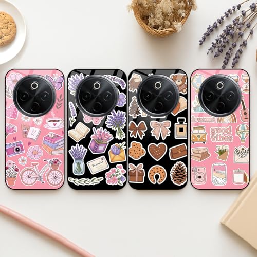 Image of COLORflow Back Cover Compatible with Vivo T4 5G / Y300 Pro 5G / iQOO Z10 5G | Pastel Dreams Collection Customized | Shockproof TPU Bumper with Camera Protection Back Cover