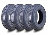 FREE COUNTRY Set 4 Premium Trailer Tires ST185/80R13 8 ply/Load Range D Radial w/Scuff Guard 99/95M