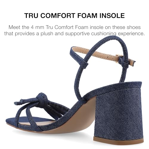 Journee Collection Womens Meryl Bow Block Heel4