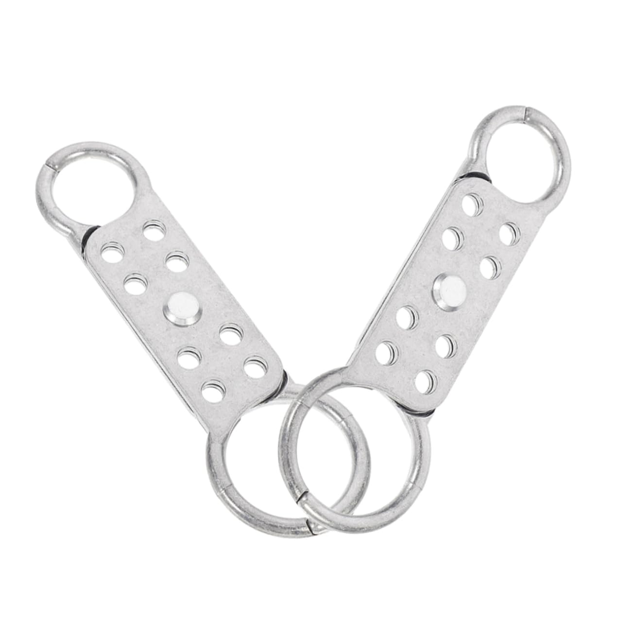 GLEAVI 4piezas Hasp De Seguridad De Aluminio Doble Cabeza Para Bloqueo De Equipos Industriales