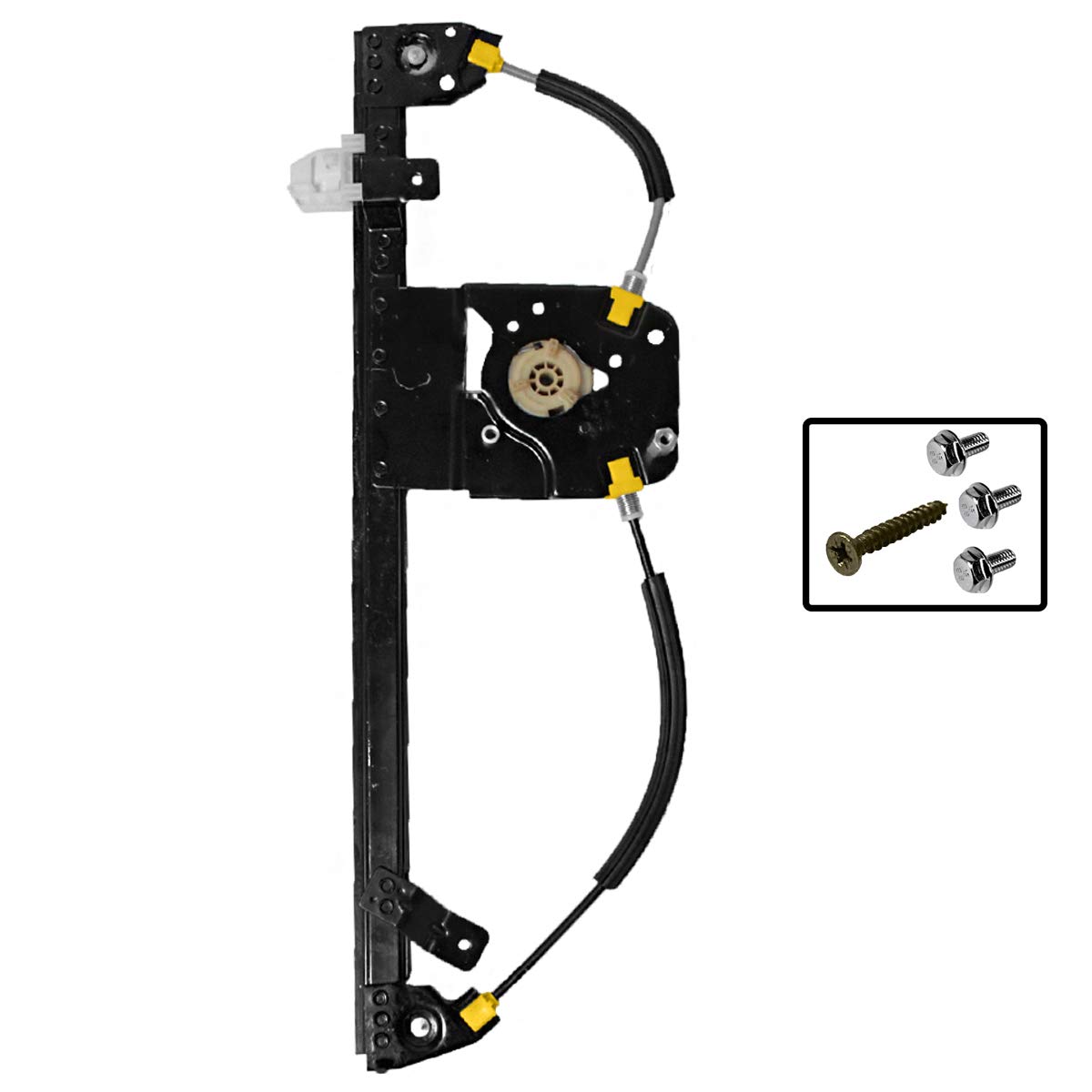 Partsline Mécanisme avec Moteur et Temic de Lève-Vitre Électrique Avant Gauche (côté conducteur) Version CONFORT compatible avec Modus/Grand Modus (2004-2012) - 8200335242 8200748377