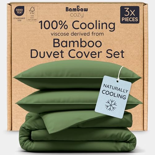 Bambaw Bamboo Viscose Queen Duvet Cover Set