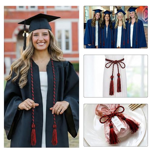 Image of GraduationMall Graduation Honor Cord 68 inch BlackRed