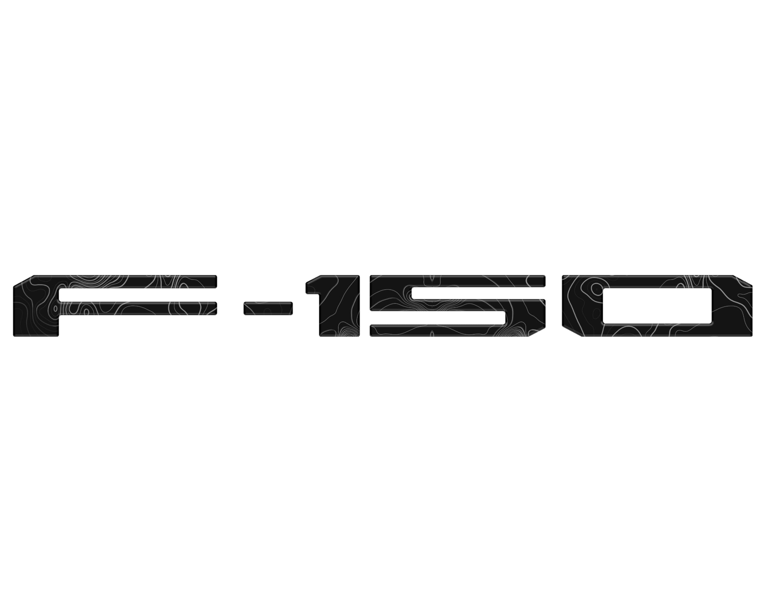 F-150 Tailgate Emblem Letter Inserts - Compatible with 2021-2026 F-150