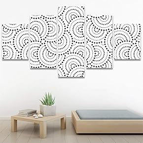SIGNWIN 5 Panel Canvas Wall Art Modern Art...