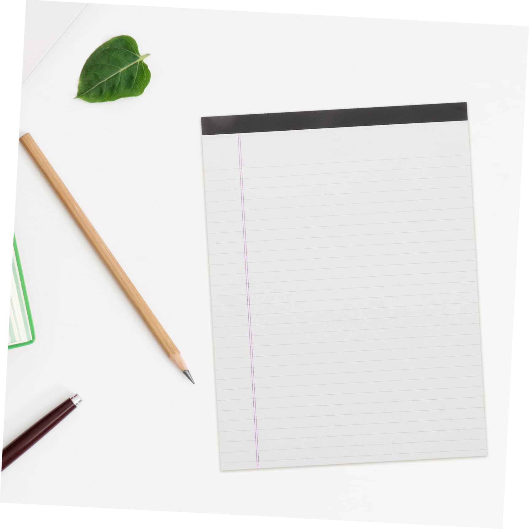 SHOWERORO Blocchi Legali A4 a Righe Larghe 4 Pezzi Retro in Cartone Spesso, Blocco Note Legale Strappo Facile Per Studenti, Carta Resistente All’inchiostro Per Ufficio, Scuola e Casa
