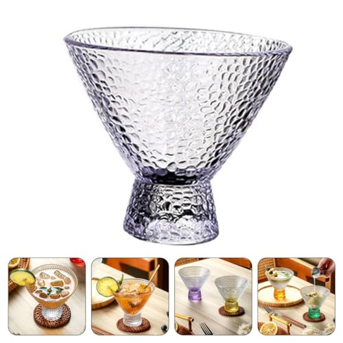 Copa de Martini de 230ml martillada con diseño elegante para cócteles sofisticados 8