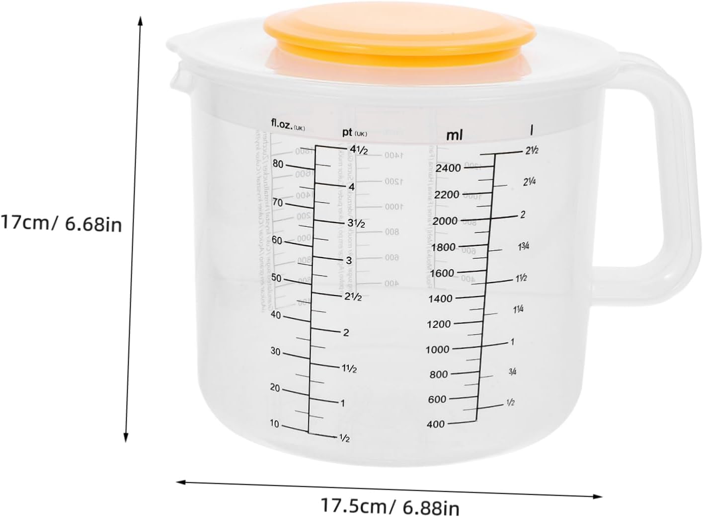 Ciieeo Measuring Cup Scale Mixing Bowl Lid Salad Bowl Baking Tool Brilliance Replacement