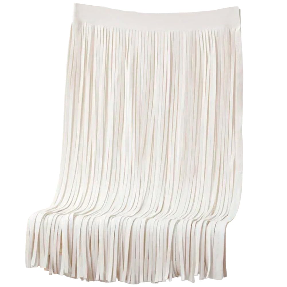 Flecos para coser vestidos de flamenca y faldas de fiesta con cintas craft blancas de cuero