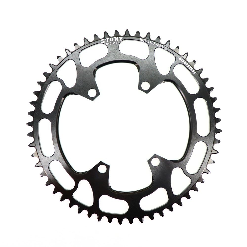 Platos para Bicicletas Plato Redondo for Bicicleta 110 BCD 34T a 60T for de Carretera 110bcd 4 Tornillos Unisex