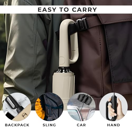 Image of PANCA Umbrella for Rain Big Size - Windproof UV Protection Compact Folding Umbrella for Men, Women, Girls & Kids | Automatic Open & Close, 8 Ribs Strong Stylish Chatri for Daily Monsoon Travel, Lightweight Durable Sun