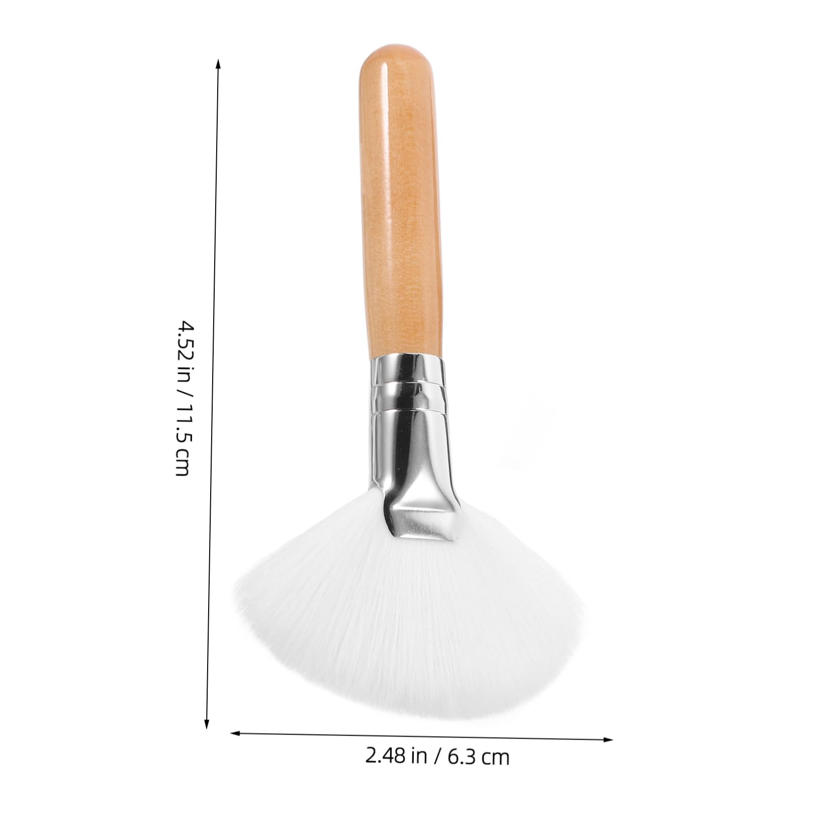 minkissy 2pcs Face Makeup Brushes Powder for Facials Soft Dense Silk Smooth Application