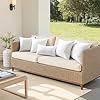 MIULEE 18x18 Outdoor Pillows,Set of 4 Throw Pillows Waterproof,Soft Support Throw Inserts Decorative Water Resistant for Patio Furniture and Garden