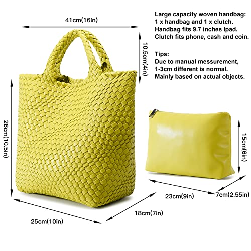Image of Vegan Leather Purses for Women, Handmade Purses and Handbags Summer Beach Travel Tote Shoulder Bag | WOVEN