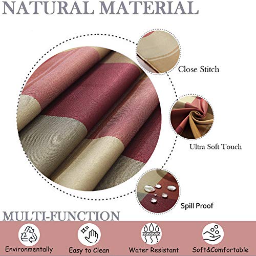 Sastybale ZB-FG-5270-RED Rectangle Tablecloth 52 X 70 Inch Checkered Table Cloths Spillproof Anti-Shrink Soft And Wrinkle Resistant Decorative Fabric Table Cover For Kitchen Dinning Tabletop Outdoor thumb #5