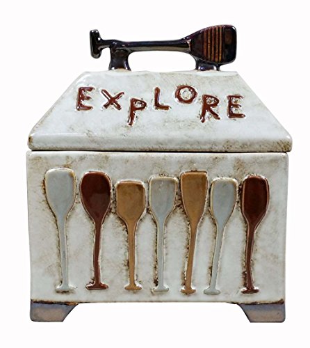 DesMa Group H5425 Explore Ceramic Jar, Multicolor