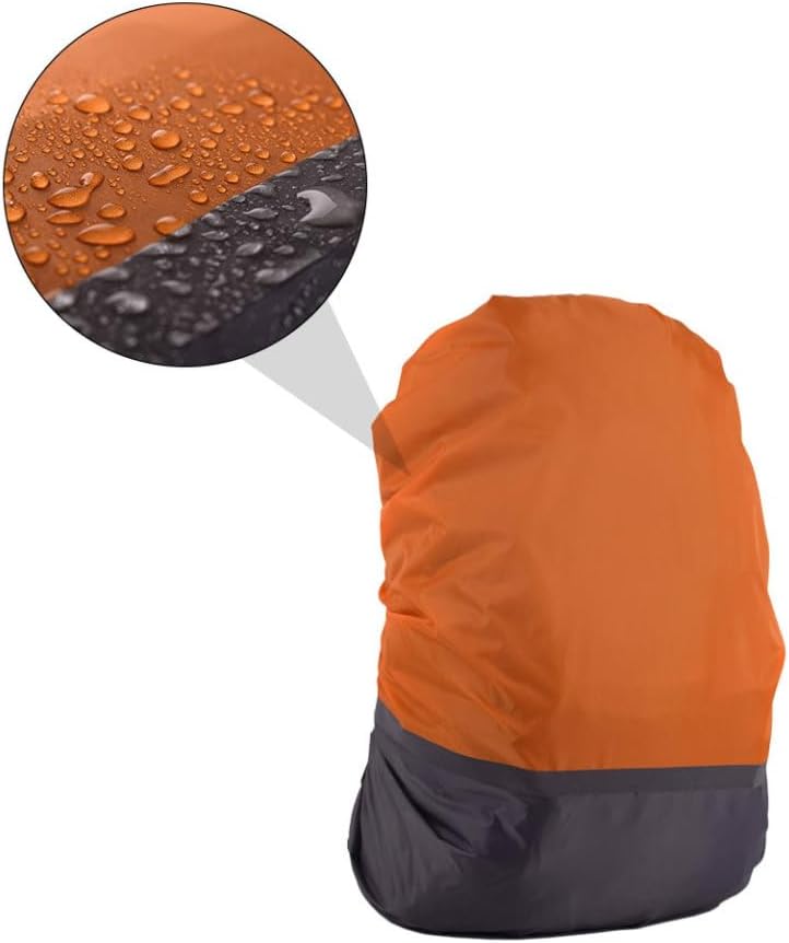 SUPVOX Outdoor Camping Backpack Rain Cover Reflective Strips Dual Color for Hikers and Travelers Fits Standard Backpacks