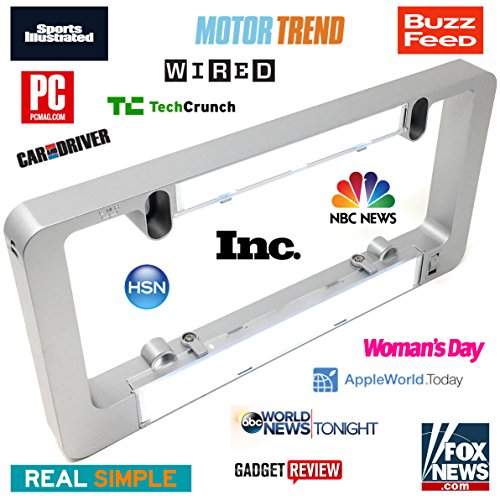 Lumisign – Illuminated License Plate Frame (Grey) | Lights Up While Decelerating | No Wires, Battery Operated | Inserts Not Included (Frame Only) #TOP5