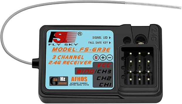 Flysky GR3E Receiver Waterproof 2.4G 3CH for FS-GT2 GT2B GT3B GT3C IT4S