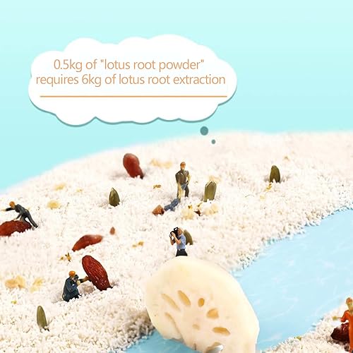 Phuumy Chia Seeds & Nuts Lotus Root Soup,Delicious And Nutritious Chia Seed Nut Lotus Root Noodle Soup Authentic Chinese Food With Corn Starch Powder, Osmanthus, And For a Flavorful Experience