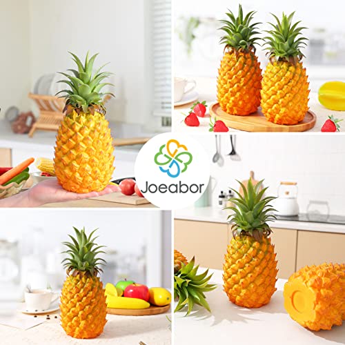 Joeabor UF2001-YL Fake Pineapple Décor, Fake Fruit Plastic Pineapple For Decoration, Artificial Pineapple Kitchen Décor Realistic Lifelike Faux Fruit thumb #4