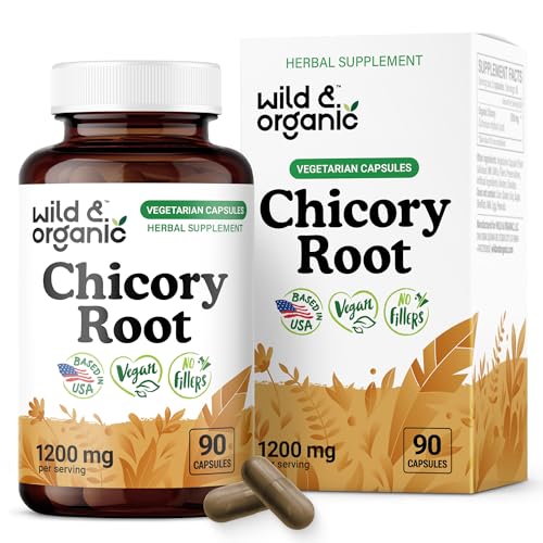 Wild Organic Chicory Root Capsules 1200mg