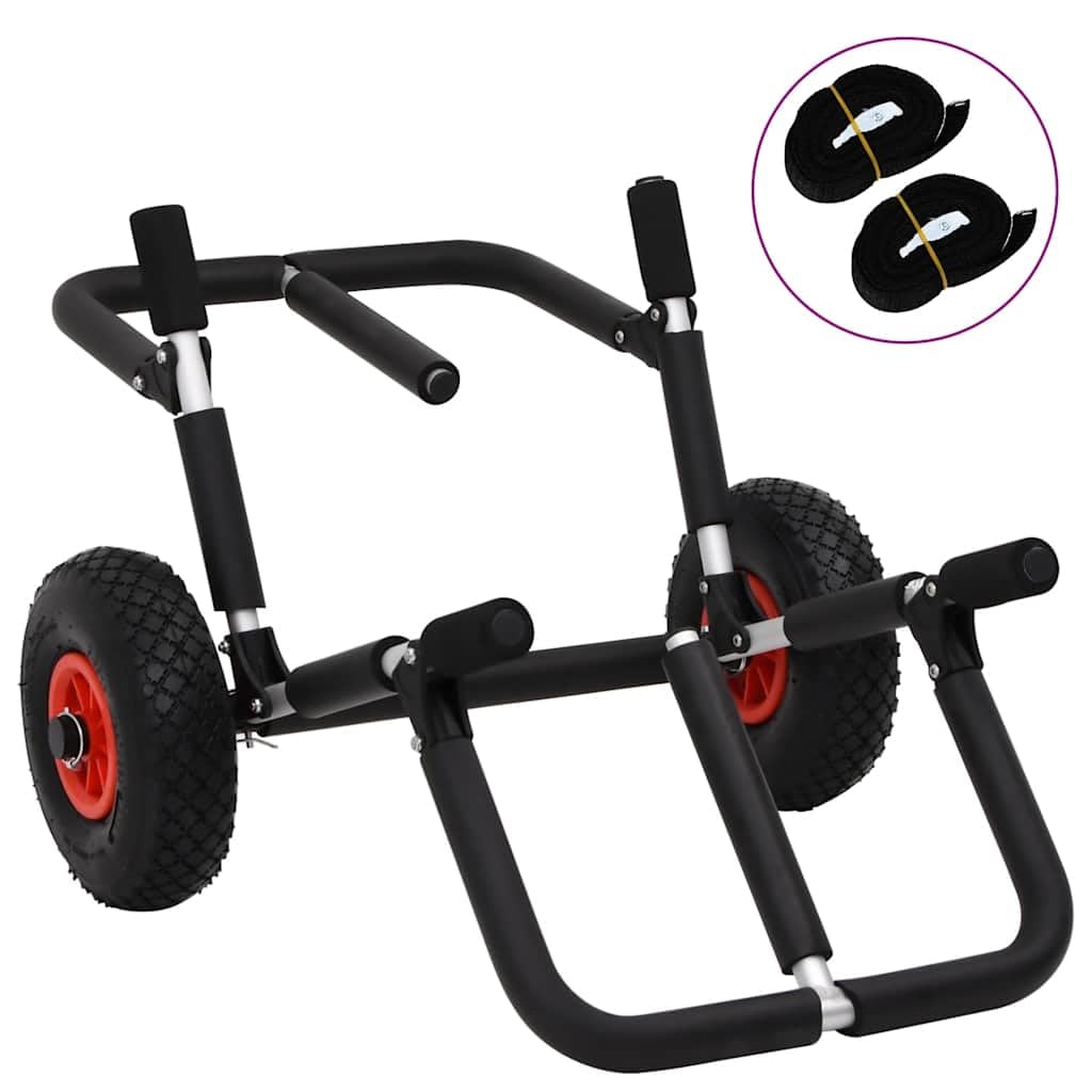 SUP Faltbarer Trolley aus Aluminium für 2 Surfen, 90 kg, aufblasbare Räder