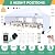 COBIZI 10x30 Pop Up Canopy Tent with 5 Removable Sidewalls, Easy Setup Canopy with Roller Bag & Sandbags?Waterproof and UPF50+ Gazebo Tent, Outdoor Gazebo for Party Wedding Events Tent(White.
