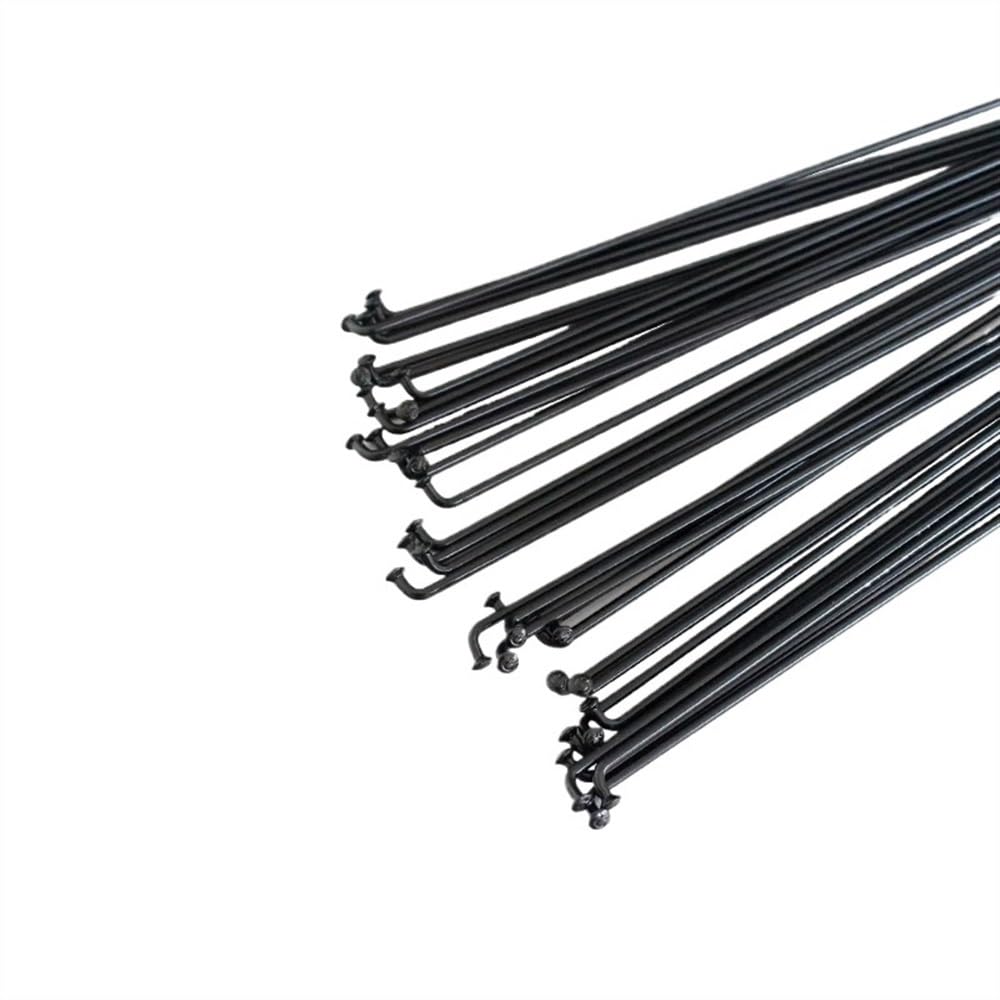 36 radios de alta resistencia para bicicleta de montaña/carretera 14G, color negro, para radios de acero de 170 mm a 300 mm