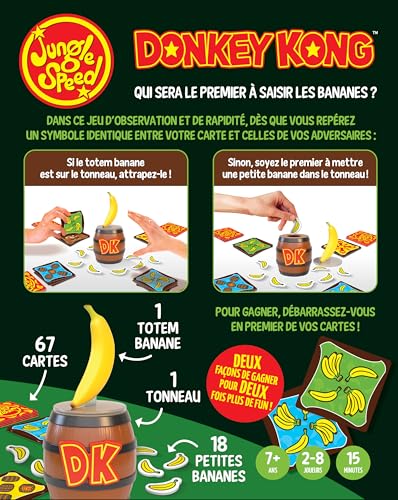 Asmodee Jungle Speed Donkey Kong, Fast Skill Game for Children and Adults Ages 8 and Up, 2 to 10 Players - Image 3