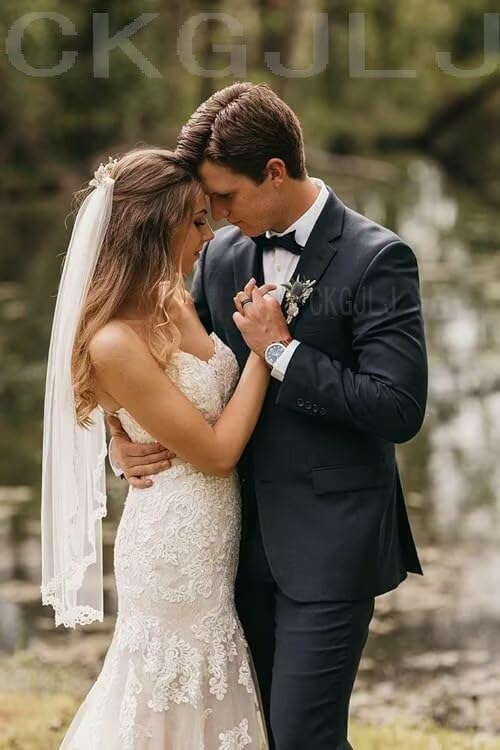 Suit Men Slim Fit 2 Piece Suits Set Two Button Solid Wedding Groomsmen Suits Prom Party Business Blazer Pants3