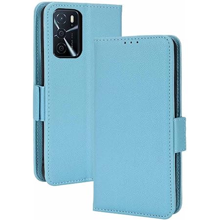 Custodia Per OPPO A53S - Cover A Libro In Pelle Con Portacarte | Design Elegante Blu, Magnetica - Foto 9