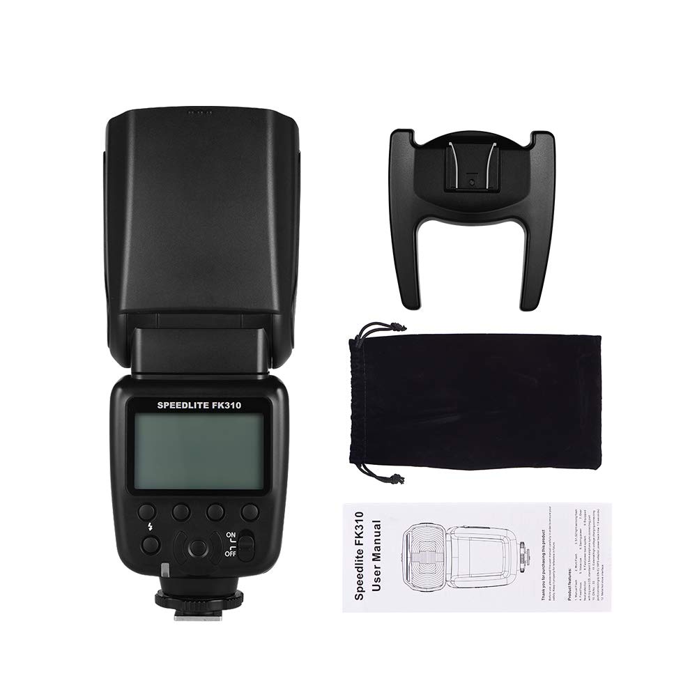 Universal Wireless Camera Flash Light Speedlite GN33 LCD Display for DSLR Cameras