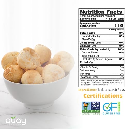 image for Quay Naturals Organic Tapioca Starch Flour 1.5 lb - Gluten Free, Non-G