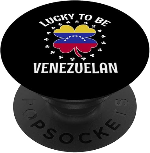 Lucky To Be Venezuelan Shamrock Proud Venezuela Roots PopSockets Standard PopGrip disponible en Yaxa Guatemala