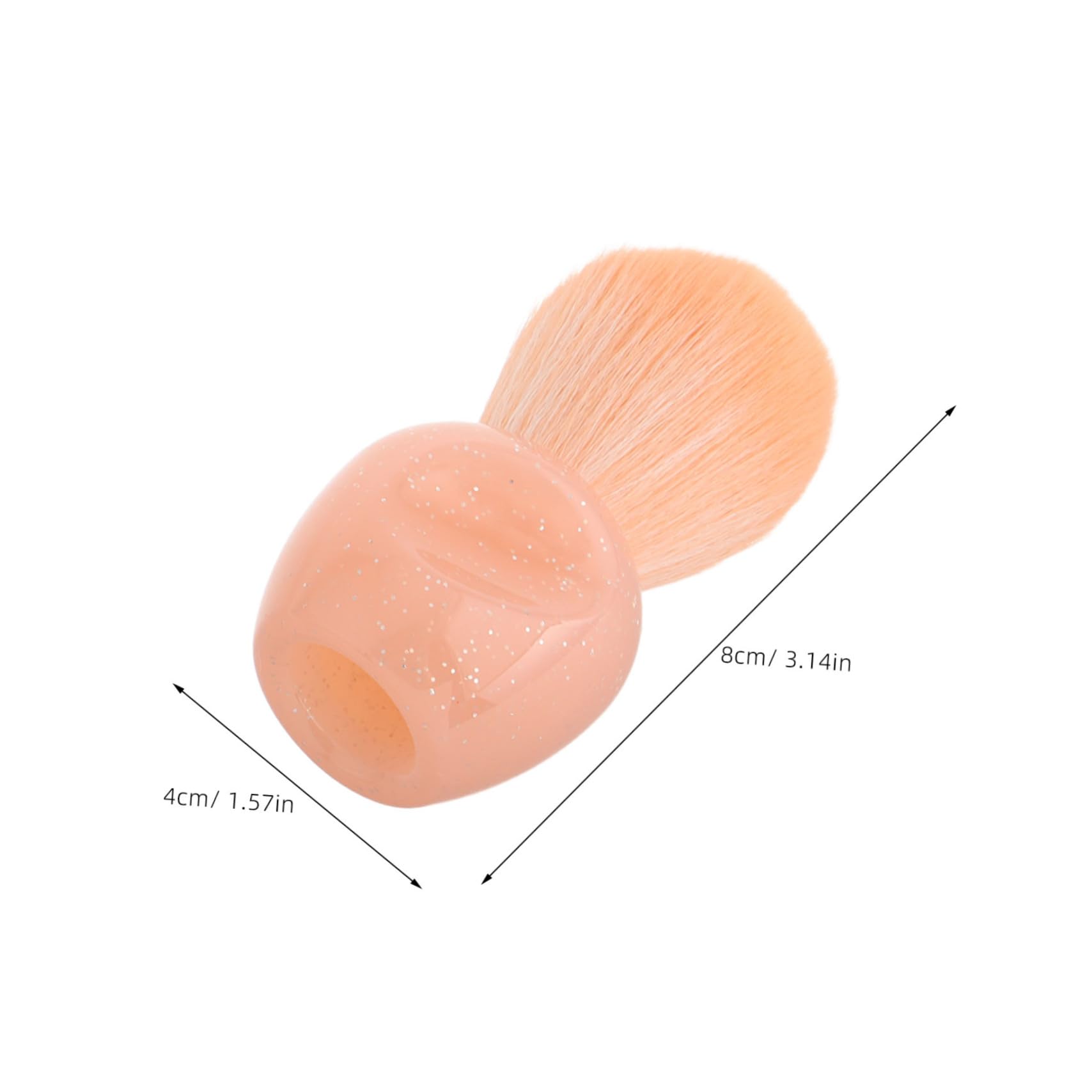 Beatifufu Ergonomic Nail Dust Cleaning Brush Set Small Eyeshadow Makeup Brushes for Travel Manicure