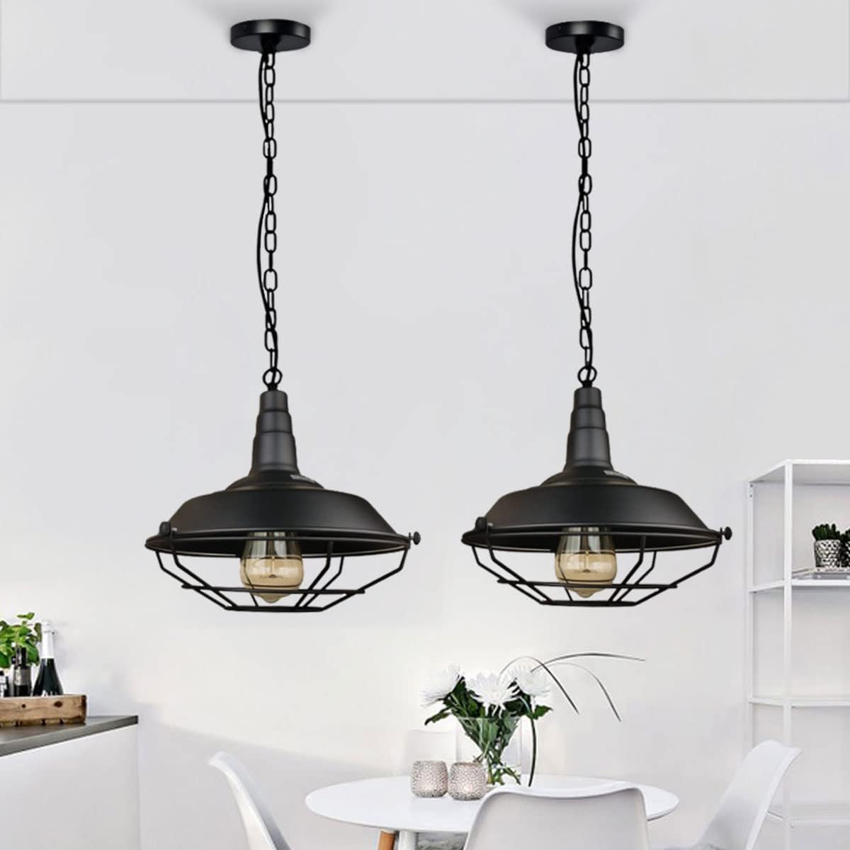 LIYMJU Retro Wall lamp Black 2-PackRetro Gooseneck Farmhouse Light Fixture Country Farmhouse Bedside Bathroom Mirror Metal Wall lamp