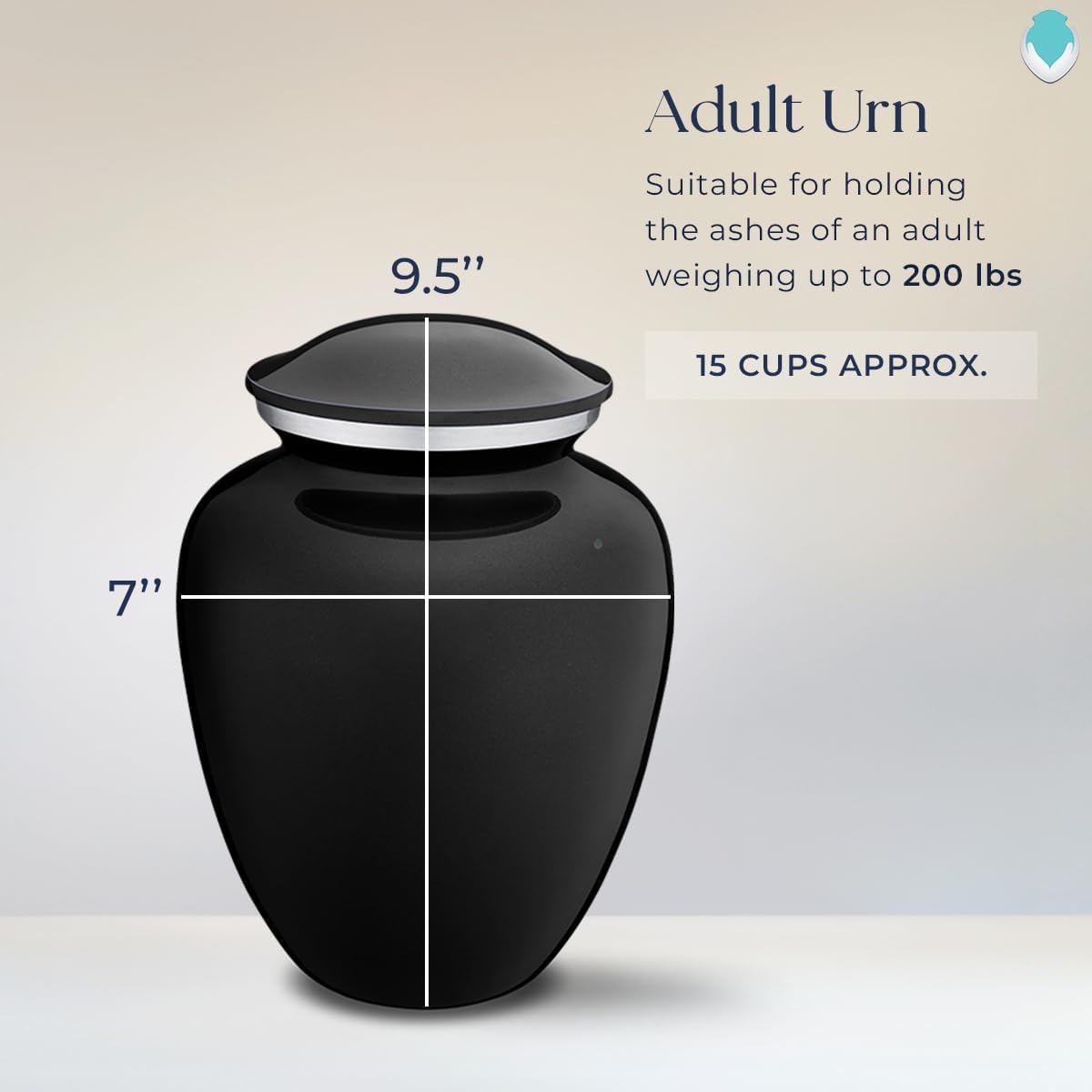 Geturns Embrace Adult Personalized Tree of Life Cremation Urns for Human Ashes I Large Picture Black Funeral Urn for Adult Men and Women with Double Side Engraving I 200 lbs