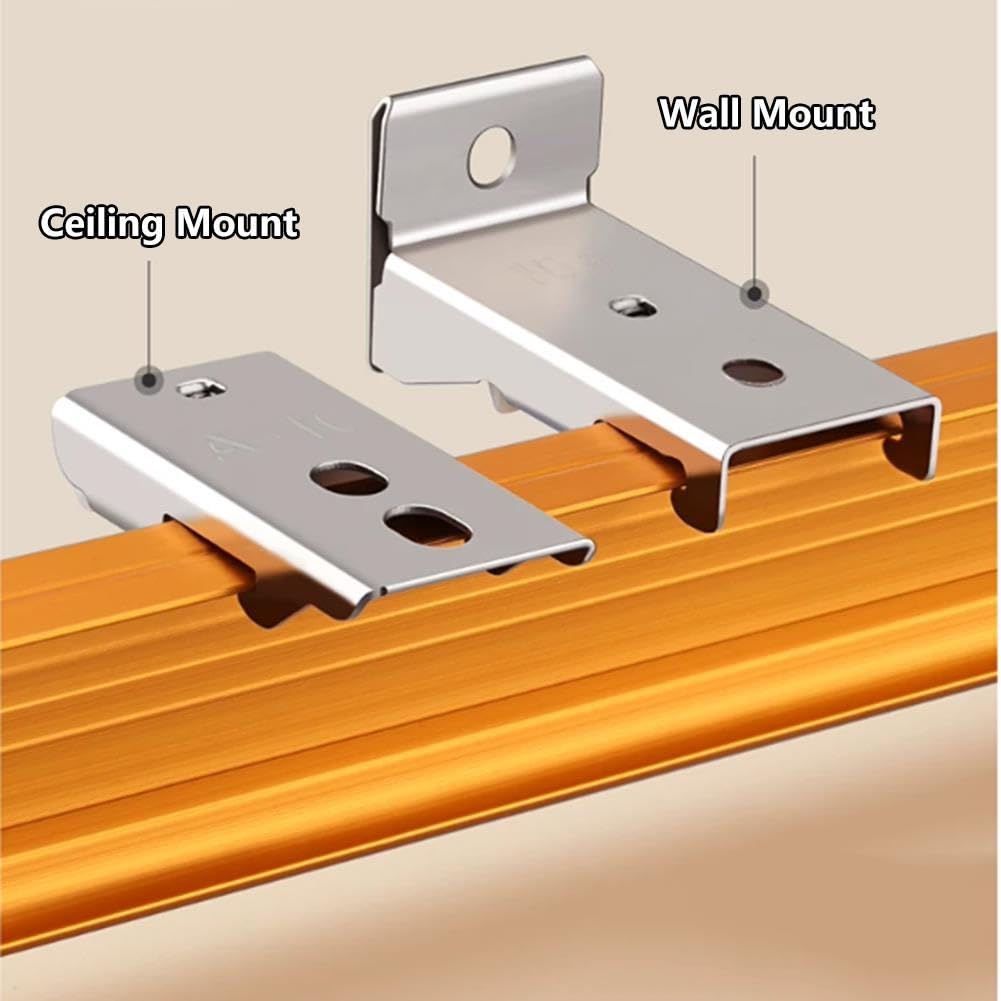Flexible Biegbare Vorhangschiene aus Aluminium, Decken- Oder Wandmontage