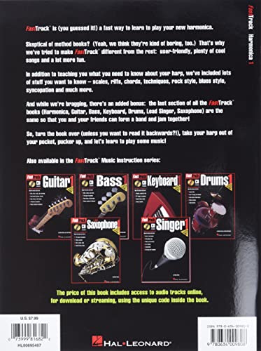 Hal Leonard 695407 Fasttrack Harmonica Method thumb #1