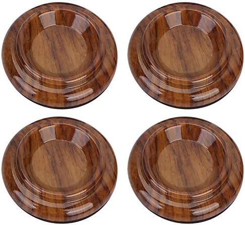 Piano Caster Cups 4-Pack Plastic Caster Piano Foot Pads for Upright Piano
