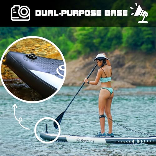 Spatium Pranchas infláveis de stand up paddle com acessórios premium incluindo mochila, barbatanas,