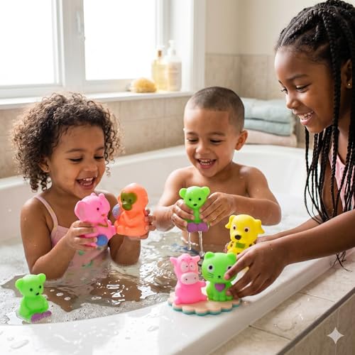Image of Bath Squeeze Animals 723- 6pcs for Toddlers / Bath Toys for Kids for Toddlers
