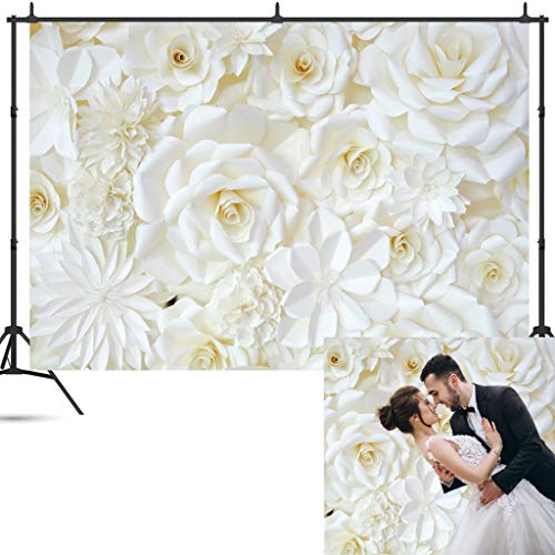 7x5ft Photography Backdrop - Durable & Glare-Free Photo Backdrop - Wedding & Bridal Shower Party Flower Backdrop Photography Background - Picture Backdrop Photo Background for Photography